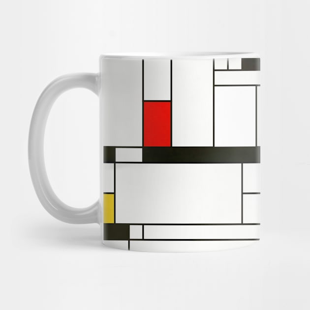 Mondrian Style Abstract Art by Blue Planet Boutique